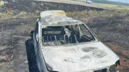 На одной из трасс Татарстана машина вылетела в кювет и сгорела