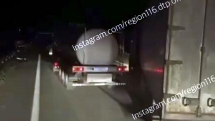 На ночной трассе в Татарстане молоковоз насмерть сбил водителя легковушки, который вышел на дорогу