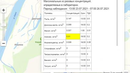 В воздухе Нижнекамска выявлено превышение ПДК аммиака - НТР 24