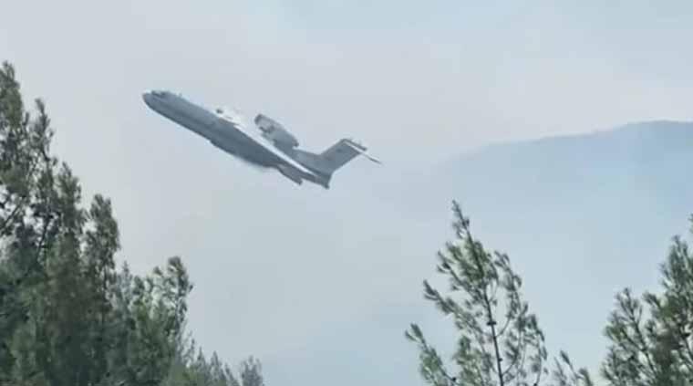 В Турции разбился пожарный самолёт с экипажем на борту