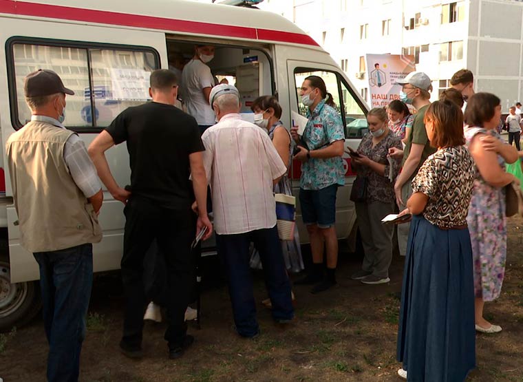 В одном из дворов Нижнекамска снова будут делать прививки вакциной «Спутник Лайт»