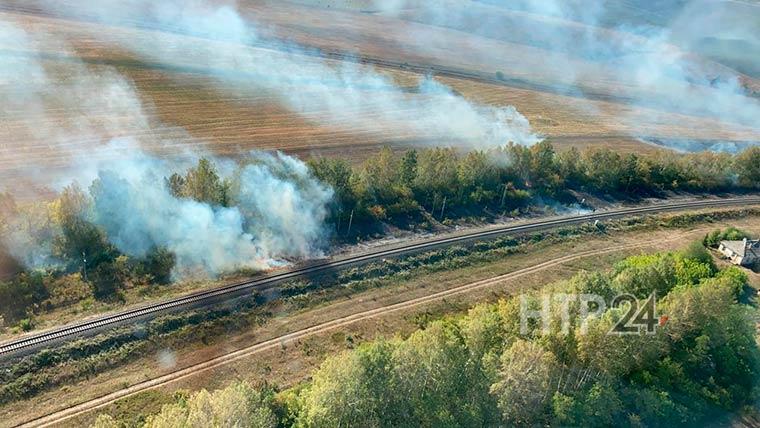 В пятницу в трёх районах Татарстана возникли природные пожары