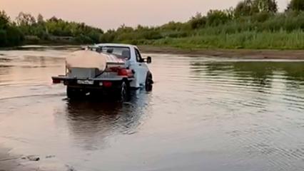 Нижнекамские водители нашли короткий объездной путь через Зай на время ремонта моста
