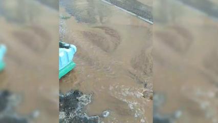 В Нижнекамске бьющая из-под земли вода залила пешеходную дорожку, газоны и проезжую часть - НТР 24