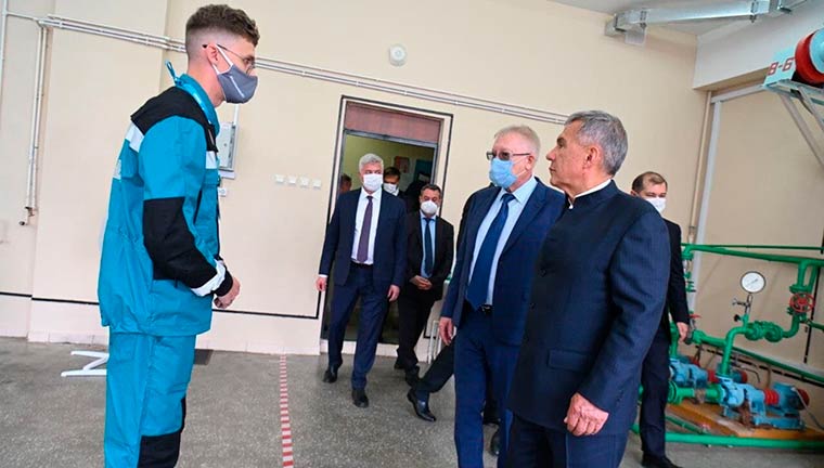 Президент Татарстана ознакомился с площадками чемпионата по стандартам WorldSkills в Нижнекамске