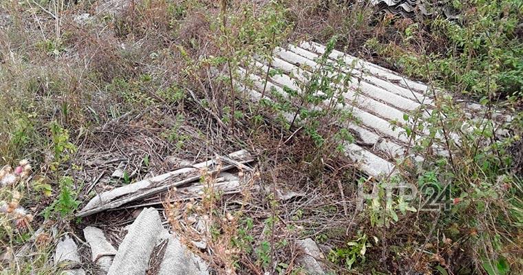 В Нижнекамском районе обнаружили несанкционированную свалку