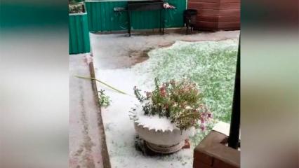 Пока жители Татарстана ждут бабье лето, в Башкирии выпал снег