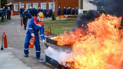 В Нижнекамске выявили сильнейшие пожарные формирования