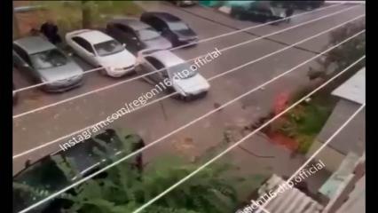 В Татарстане неадекват разбил несколько автомобилей во дворе, а потом устроил аварию