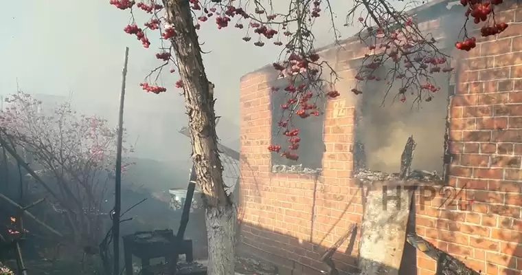 В Татарстане при пожаре в садовом домике сгорел мужчина