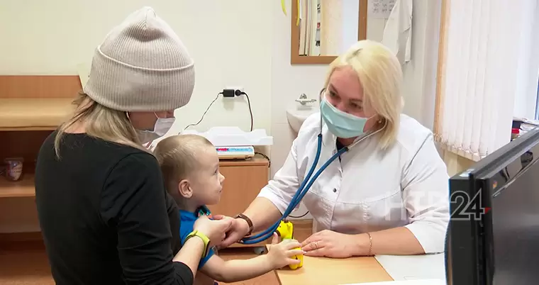 В Нижнекамске увеличилось количество пациентов в детских поликлиниках