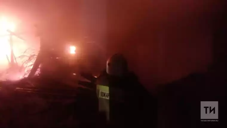 В Татарстане многодетная семья спаслась из пожара