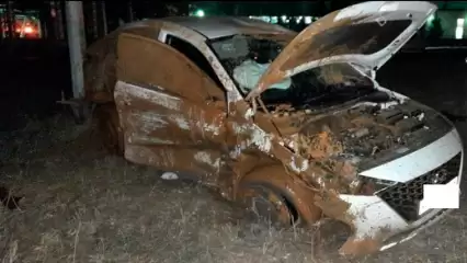 Под Нижнекамском «Logan» не уступил дорогу и в него влетело авто с молодежью - НТР 24