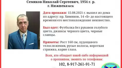 В Нижнекамске 2,5 месяца не могут найти пропавшего мужчину - НТР 24