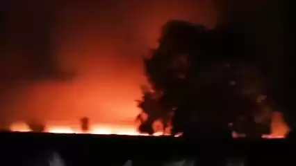 Рядом с деревней в Нижнекамском районе произошёл пожар