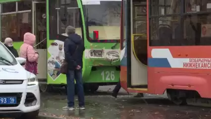 В результате столкновения трамваев в Нижнекамске никто не пострадал