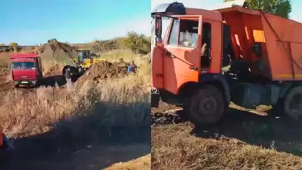 Житель села под Нижнекамском возмущён тем, что с соседнего участка неизвестные вывозят землю - НТР 24