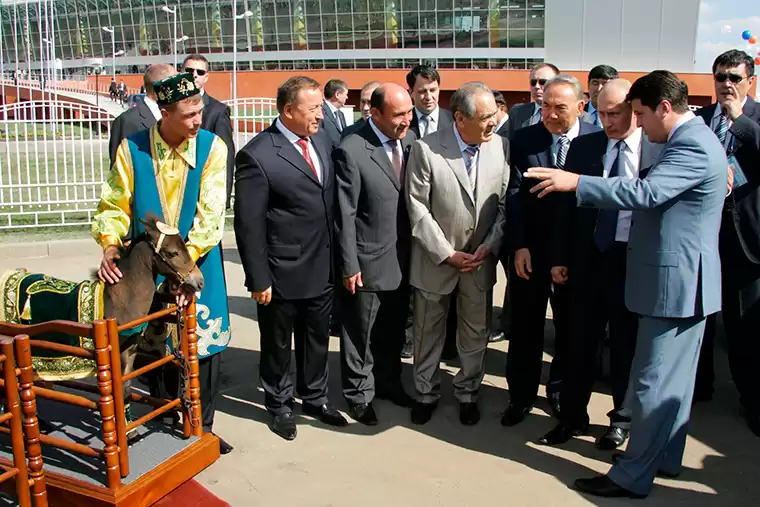Владимир Путин, Нурсултан Назарбаев, Минтимер Шаймиев и Ильсур Метшин