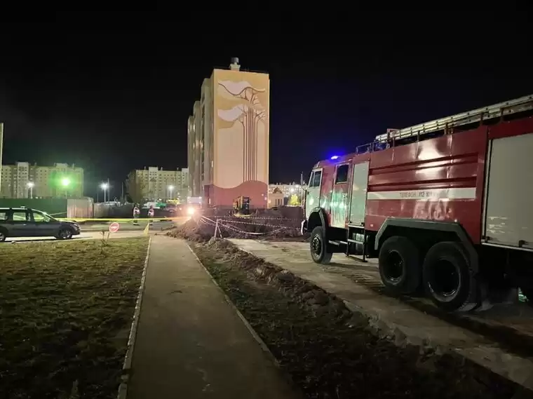 В Нижнекамске рядом с жилым домом прорвало газовую трубу