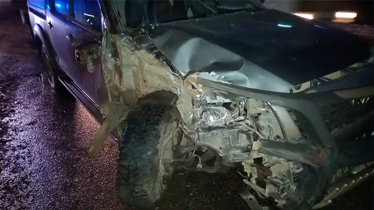 Повреждения, которые получила «Toyota Нilux»