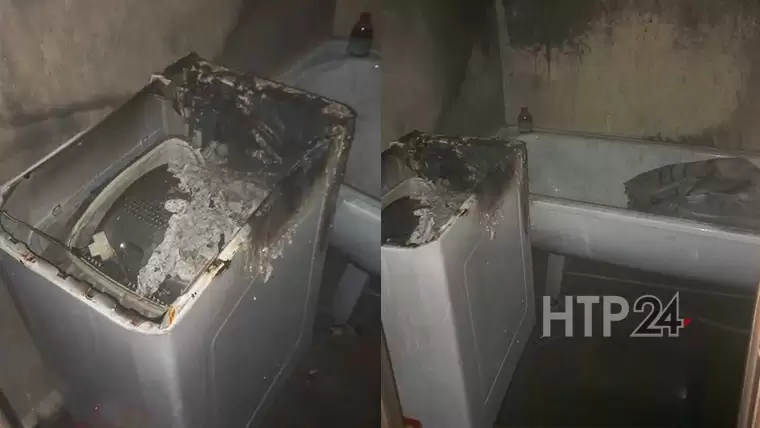В Нижнекамске из-за замкнувшей стиральной машины чуть не сгорела квартира