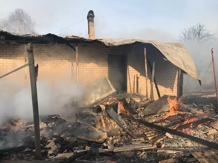 В одной из деревень Татарстана при пожаре погиб хозяин дома