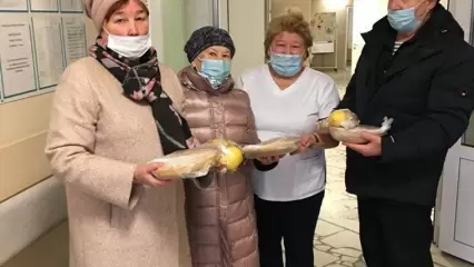 Нижнекамцы пришли к врачам COVID-госпиталя с пирогами и фруктами - НТР 24
