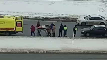 В Нижнекамске напротив парка «СемьЯ» сбили пешехода