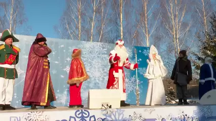 В Нижнекамске на открытом воздухе прошла традиционная ёлка главы - НТР 24