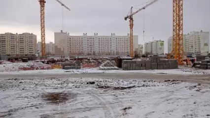 Строительство школы в 34-м микрорайоне Нижнекамска на месяц отстаёт от графика - НТР 24