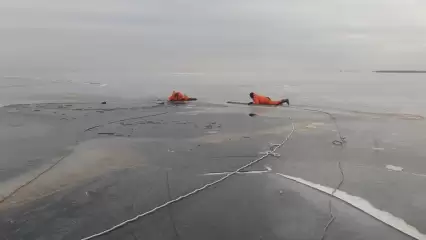 На Каме в Татарстане провалился под лёд и утонул ещё один рыбак