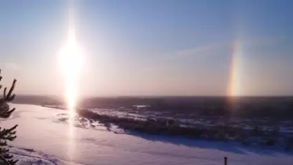 В небе над Татарстаном появилась «зимняя радуга» - НТР 24