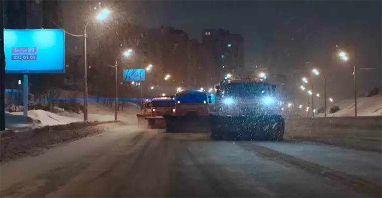 В Казани сняли короткометражку об уборке снега на дорогах