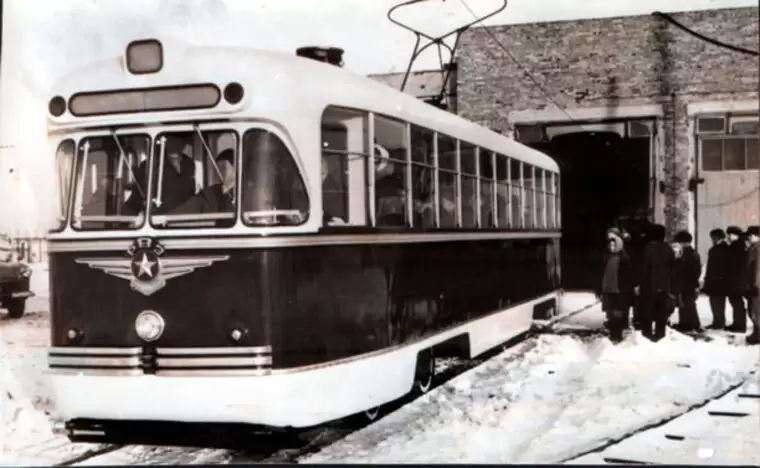 Трамвайное депо в 1967 году