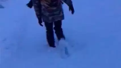 Жители поселка под Нижнекамском не смогли добраться на работу из-за снега