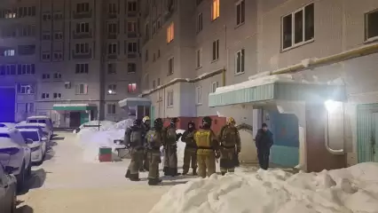 В Нижнекамске спасатели приехали на запах гари