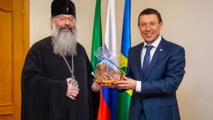 Рамиль Муллин встретился в Нижнекамске с митрополитом Казанским и Татарстанским Кириллом - НТР 24