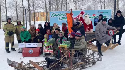 Нижнекамские пожарные вошли в число победителей на фестивале саней - НТР 24