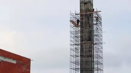 На новой нижнекамской мечети достроили минарет - НТР 24