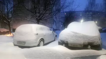 Метель и снегопад сохранятся в Татарстане и в субботу