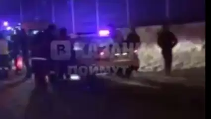 На трассе в Татарстане произошло ДТП – «ГАЗель» перевернулась