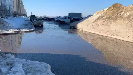 Дороги в 47-м районе Нижнекамска превратились в «Венецию» - НТР 24