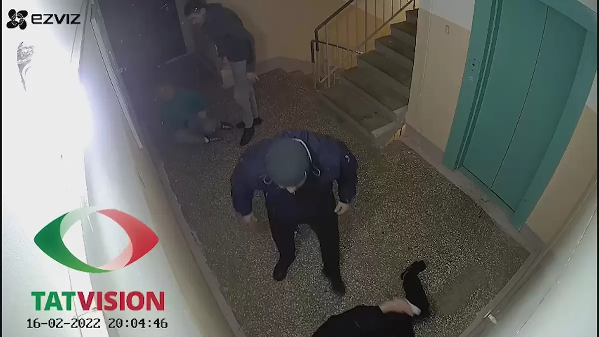 Появилось видео избиения женщины и её сожителя в Нижнекамске