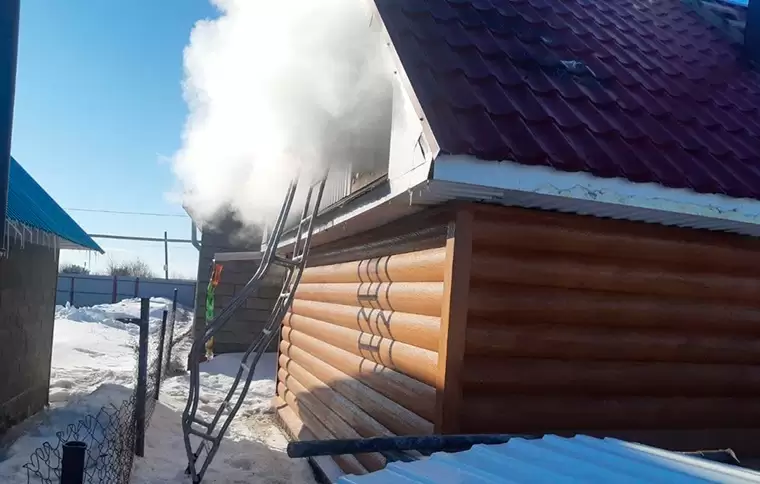В селе Смыловка Нижнекамского района на выходных горела баня
