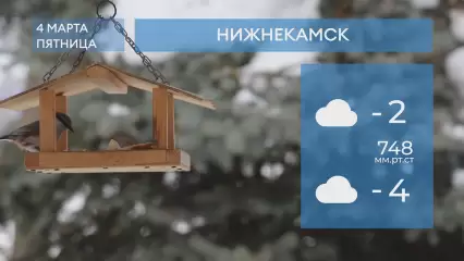 Погода в Нижнекамске на 4-е марта 2022 года