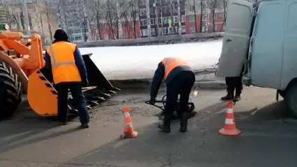 В Нижнекамске начался плановый ямочный ремонт дорог