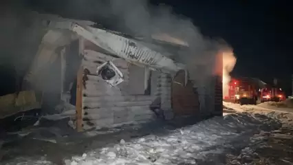 В деревне Нижнекамского района сгорел жилой дом
