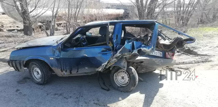 В Нижнекамске на дороге в сторону БСИ произошла массовая авария