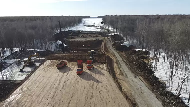 В Татарстане началось строительство трассы Казань – Екатеринбург, работы идут на втором этапе обхода Нижнекамска