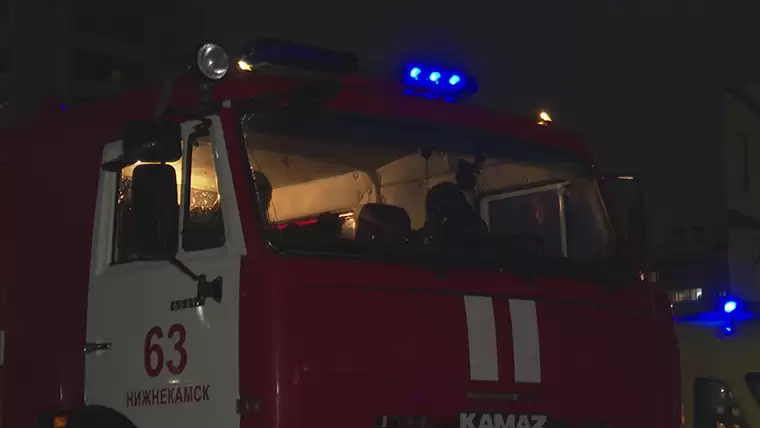 В селе Борок Нижнекамского района произошло возгорание строительного вагончика